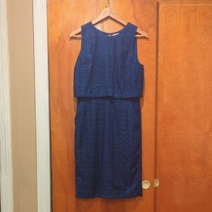 J. Crew Navy Sleeveless Midi Dress